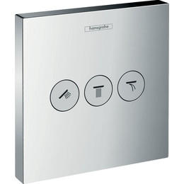 Переключатель потоков на три потребителя Hansgrohe Shower Select 15764000 - фото 
