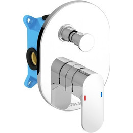Смеситель для ванны Ravak Chrome CR 065.00 X070056+X070052 - фото 