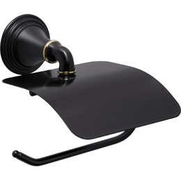 Держатель для туалетной бумаги Fixsen Luksor FX-71610B, цвет черный - фото 