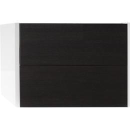 Тумба подвесная со столешницей Акватон Брук 80 см 1A202001BCDF0, белый/дуб феррара - фото 