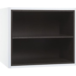 Тумба подвесная со столешницей открытая Акватон Брук 60 см 1A201301BCDF0, белый/дуб феррара - фото 