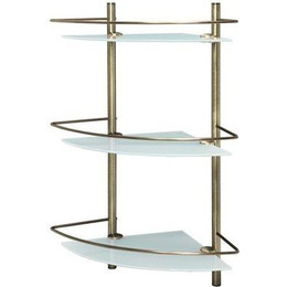 Полка стеклянная WasserKraft Exter K-3533 30 см, цвет светлая бронза - фото 