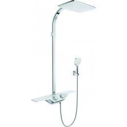 Душевая стойка с термостатом Kludi Cockpit Discovery 8020091-00, белый/хром - фото 