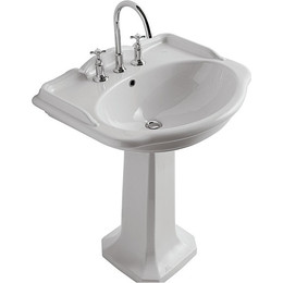 Раковина с пьедесталом Globo Paestum 60 см PA057.BI*1 - фото 