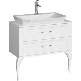 Тумба напольная с раковиной Aqwella La Donna 85 см LAD0108W, Цвет фасада: белый - фото 