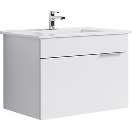 Тумба подвесная с раковиной Aqwella Бриг 75 см Br.01.07/1/W - фото 