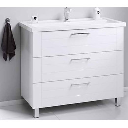 Тумба напольная с раковиной Aqwella Манчестер 100 см MAN01103 - фото 