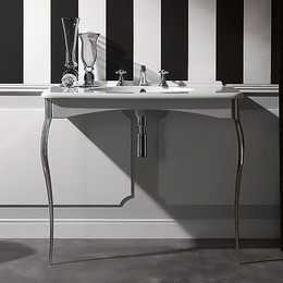 Раковина на ножках Kerasan Retro 100 см 1049K0 bi*1 cr legs - фото 