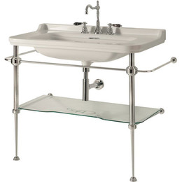 Раковина с консолью Kerasan Waldorf 100 см 4142K1bi/cr*1 - фото 