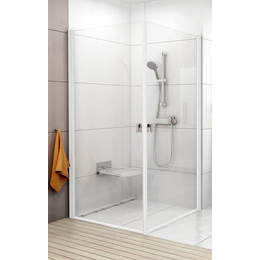 Душевое ограждение Ravak Chrome CRV1+CRV1 100x100 см 1QVA0101Z1 белый/прозрачное - фото 