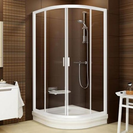 Душевое ограждение Ravak Blix BLCP4 90x90 см 3B270100Z1 белый/прозрачное - фото 