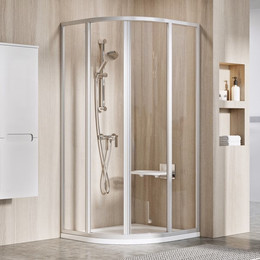 Душевое ограждение Ravak Supernova SKCP4 80x80 см 3114O102Z1 белый/прозрачное - фото 