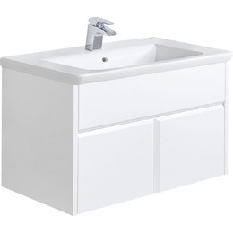 Тумба подвесная с раковиной Roca Up 70 см ZRU9303011, белый - фото 