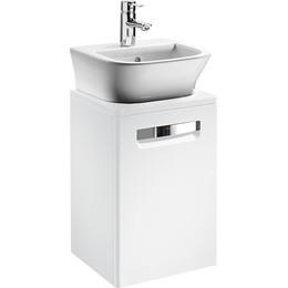 Тумба подвесная с раковиной ROCA The GAP 45 см ZRU9302735 белый - фото 