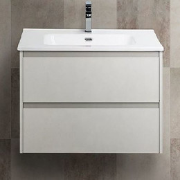 Тумба подвесная с раковиной BelBagno KRAFT-600-2C-SO-BO 60 см, Bianco Opaco, Цвет фасада: Bianco Opaco - фото 