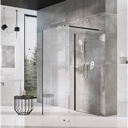 Душевое ограждение Ravak Walk-In Corner 110х80 см GW1CD4300Z1 чёрный/прозрачное - фото 