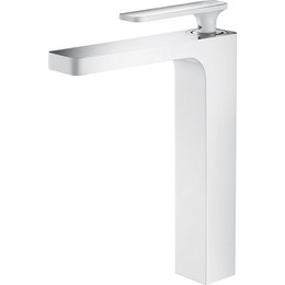 Смеситель для раковины высокий Timo Torne 4311/00-16F, хром/белый - фото 