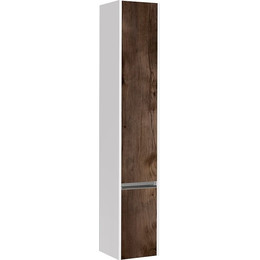 Пенал подвесной Акватон Капри 30 см 1A230503KPDBR, белый/таксония темная - фото 