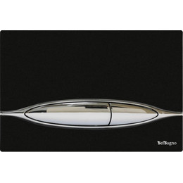 Кнопка смыва BelBagno ARTCRAFT BB-P46001, хром/черный - фото 