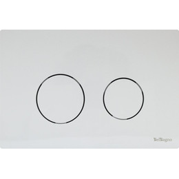 Кнопка смыва BelBagno TWIN BB-P57130, белый - фото 