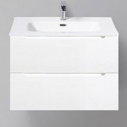 Тумба подвесная с раковиной BelBagno ETNA39-700/390-2C-SO-BL-P 70 см, Bianco Lucido, Цвет фасада: Bianco Lucido - фото 