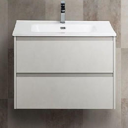 Тумба подвесная с раковиной BelBagno KRAFT 39-500/390-2C-SO-BO 50 см, Bianco Opaco - фото 