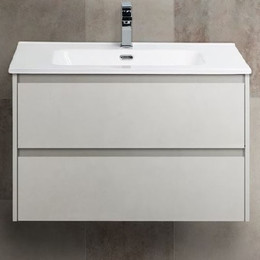 Тумба подвесная с раковиной BelBagno KRAFT 39-700/390-2C-SO-BO 70 см, Bianco Opaco - фото 