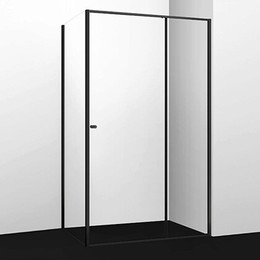 Душевое ограждение WasserKraft Dill 100х90 см 61S22, чёрный/прозрачное - фото 