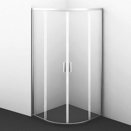 Душевое ограждение WasserKraft Lippe 90х90 см 45S01, хром/прозрачное - фото 