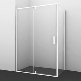 Душевое ограждение WasserKraft Neime 120х90 см 19P07, белый/прозрачное - фото 