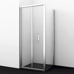 Душевое ограждение WasserKraft Weser 90х90 см 78F03, хром/прозрачное - фото 