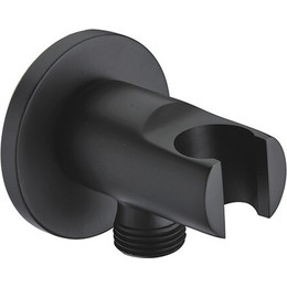 Шланговое подсоединение с держателем WasserKraft Elbe A083, черный - фото 