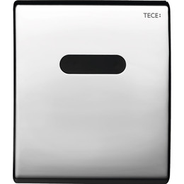 Кнопка смыва с инфракрасным датчиком TECEplanus Urinal 6 V-Batterie 9242351, металлическая, хром глянцевый - фото 