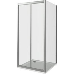 Душевое ограждение Bas Infinity SD+SP C-CH 90х90 см, хром/прозрачное - фото 