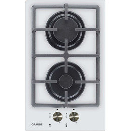 Газовая варочная поверхность Graude GS 30.1 W Domino (белое стекло) - фото 