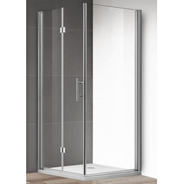 Душевое ограждение Cezares 100х80 см ECO-O-ASH-1-100/80-C-Cr, хром/прозрачное - фото 