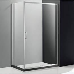 Душевое ограждение Cezares 130х90 см MOLVENO-AH-11-130/90-C-Cr-IV, хром/прозрачное - фото 