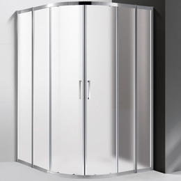 Душевое ограждение Cezares 110х110 см MOLVENO-R-22-80+30-P-Cr, хром/матовое - фото 