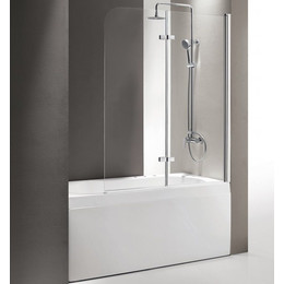 Шторка для ванны Cezares Eco V-21 120 см R, хром/матовое - фото 
