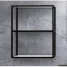 Модуль подвесной открытый Cezares Cadro 60 см CADRO-60/30/80-2C-SO-MET-ST, черный/белый - фото 