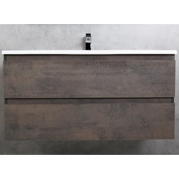 Тумба подвесная с раковиной Cezares MOLVENO-100-2C-SO-OSS 100 см, Ossido - фото 