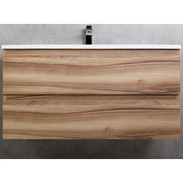 Тумба подвесная с раковиной Cezares MOLVENO-100-2C-SO-NN 100 см, Noce Nature - фото 