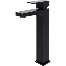 Смеситель для раковины высокий WasserKraft Abens 2003H, черный - фото 