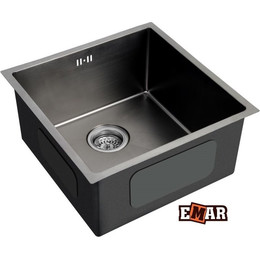Кухонная мойка Emar EMB-112 1,2 мм, чёрный, Цвет производителя: чёрный - фото 