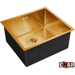 Кухонная мойка Emar EMB-114 1,2 мм, золото, Цвет производителя: золото - фото 