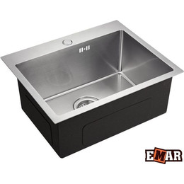 Кухонная мойка Emar EMB-115 1,2 мм, nano сатин, Цвет производителя: nano сатин - фото 