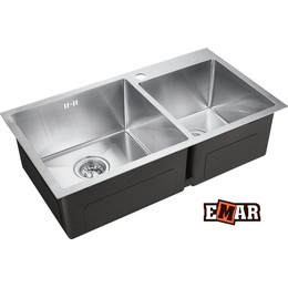 Кухонная мойка Emar EMB-210 1,2 мм, nano сатин, Цвет производителя: nano сатин - фото 