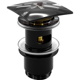 Донный клапан WasserKraft Glan A166, черный - фото 