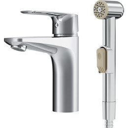 Смеситель для раковины с гигиеническим душем Am.Pm Gem F90A03000, Цвет производителя: хром - фото 