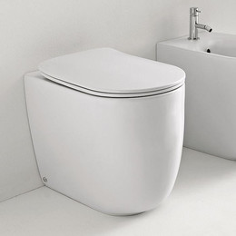 Унитаз приставной безободковый Kerasan Nolita 531830, белый матовый - фото 